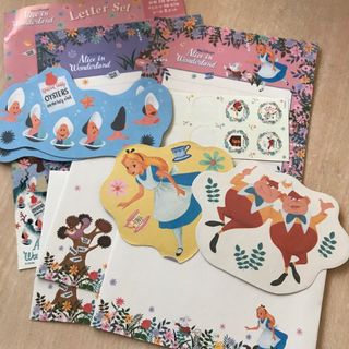 ディズニー(Disney)のDisney Alice  in wonderland レターセット(カード/レター/ラッピング)