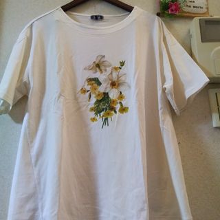 ジュンコシマダ(JUNKO SHIMADA)の2XL 未使用 JUNKO SHIMADA part2 白Tシャツ(Tシャツ(半袖/袖なし))