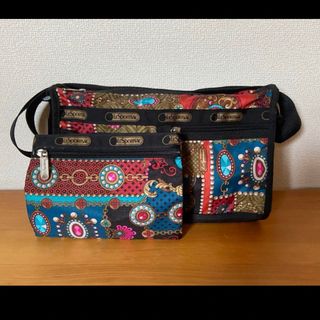 レスポートサック(LeSportsac)の希少レア柄　レスポートサック　ショルダーバッグ　ポーチ付(ショルダーバッグ)