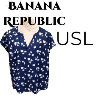 Banana Republic - バナナリパブリック花柄被りブラウスUSL新品未使用タグ付3L大きいサイズ15号