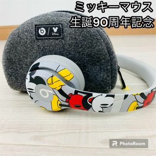 ビーツ(Beats)の希少 ミッキーマウス 90周年記念 Beats Solo3 Wireless(ヘッドフォン/イヤフォン)