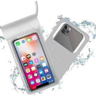 防水スマホケース ホルターネック防水ケース  IPX8防水 顔認証  水中撮影(モバイルケース/カバー)