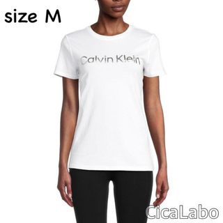 カルバンクライン(Calvin Klein)の【新品】カルバンクライン パフォーマンス ロゴ Tシャツ ホワイト M(Tシャツ(半袖/袖なし))