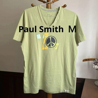 ポールスミス(Paul Smith)のポールスミス Vネックtシャツ グリーン Ｍ(Tシャツ/カットソー(半袖/袖なし))