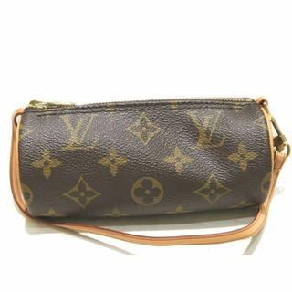 ルイヴィトン(LOUIS VUITTON)のLOUIS VUITTON ヴィトン パピヨンの付属品 ポーチ モノグラム ☆ レディース ミニ 筒形 子パピ ブラウン ハンドバッグ ▼ ヨト000 / 6C (ポーチ)