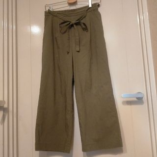 ザショップティーケー(THE SHOP TK)のTHE  SHOP  TK  接触冷感クロップドパンツ  カーキ  M(クロップドパンツ)