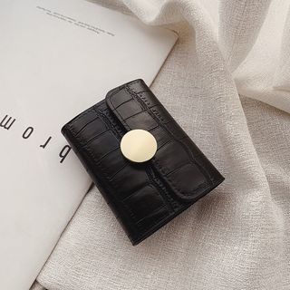 ミニ財布　たっぷり　カード収納　財布　ブラック　じゃばら　カードホルダー　お得(財布)