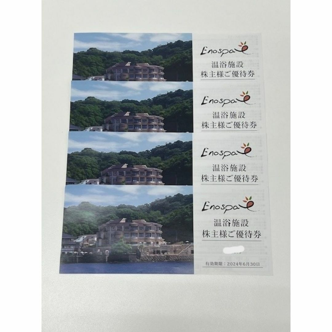 江の島アイランドスパ　入場券　4枚 チケットの施設利用券(プール)の商品写真
