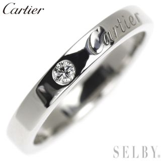 カルティエ(Cartier)のカルティエ Pt950 ダイヤモンド リング エングレーブド 48号(リング(指輪))