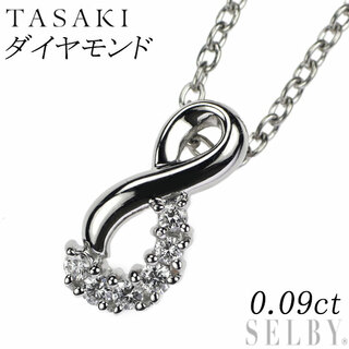タサキ(TASAKI)の田崎真珠 Pt900/ Pt850 ダイヤモンド ペンダントネックレス 0.09ct(ネックレス)