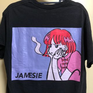 ギルタン(GILDAN)のJAMESIE ジェイムジー 長谷川ミラ 男女兼用 ビッグシルエットプリントT(Tシャツ(半袖/袖なし))