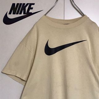 ナイキ(NIKE)の【オーバーサイズ】ナイキ　ビッグロゴ入りTシャツ　アイボリー　A1046(Tシャツ/カットソー(半袖/袖なし))