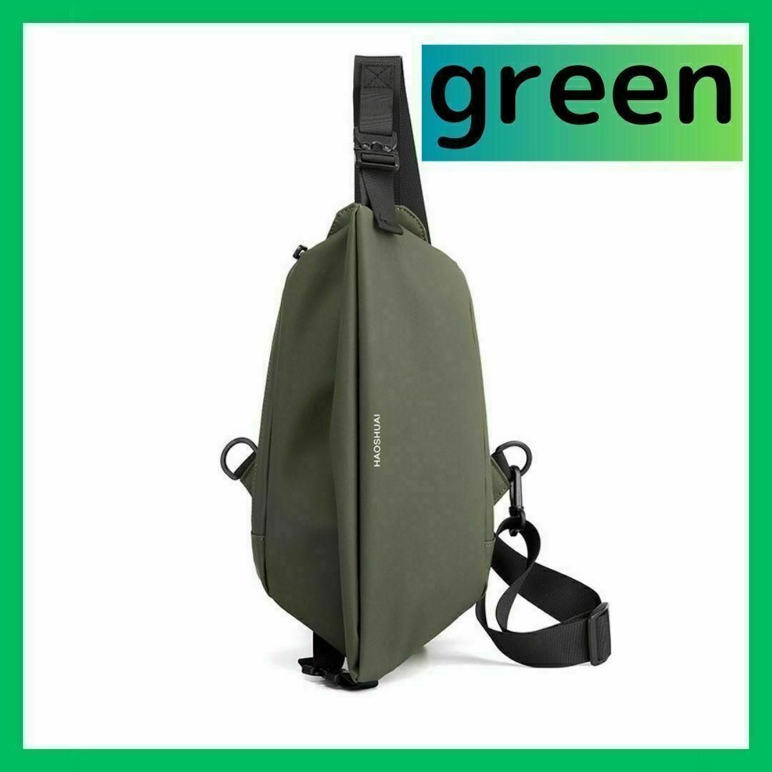 ショルダーバッグ メンズ 3way 緑 斜めがけ ボディバッグ グリーン 131 メンズのバッグ(ショルダーバッグ)の商品写真