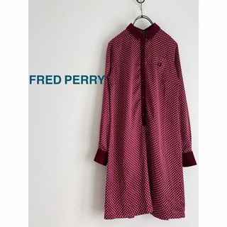 FRED PERRY - FRED PERRY ドットサテンワンピース