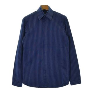 ジバンシィ(GIVENCHY)のGIVENCHY カジュアルシャツ 37(XS位) 青x黒x白(ストライプ) 【古着】【中古】(シャツ)