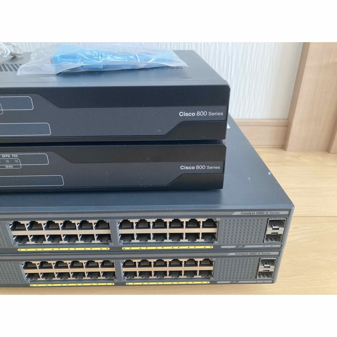 CISCO - 【CCNA、CCNP】4台Cisco891FJ、Catalyst2960Xの通販 by CISCO - 【CCNA、CCNP】4台Cisco891FJ、Catalyst2960Xの通販 by