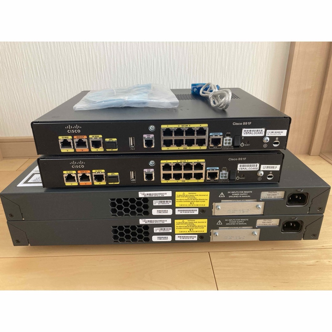 CISCO - 【CCNA、CCNP】4台Cisco891FJ、Catalyst2960Xの通販 by CISCO - 【CCNA、CCNP】4台Cisco891FJ、Catalyst2960Xの通販 by