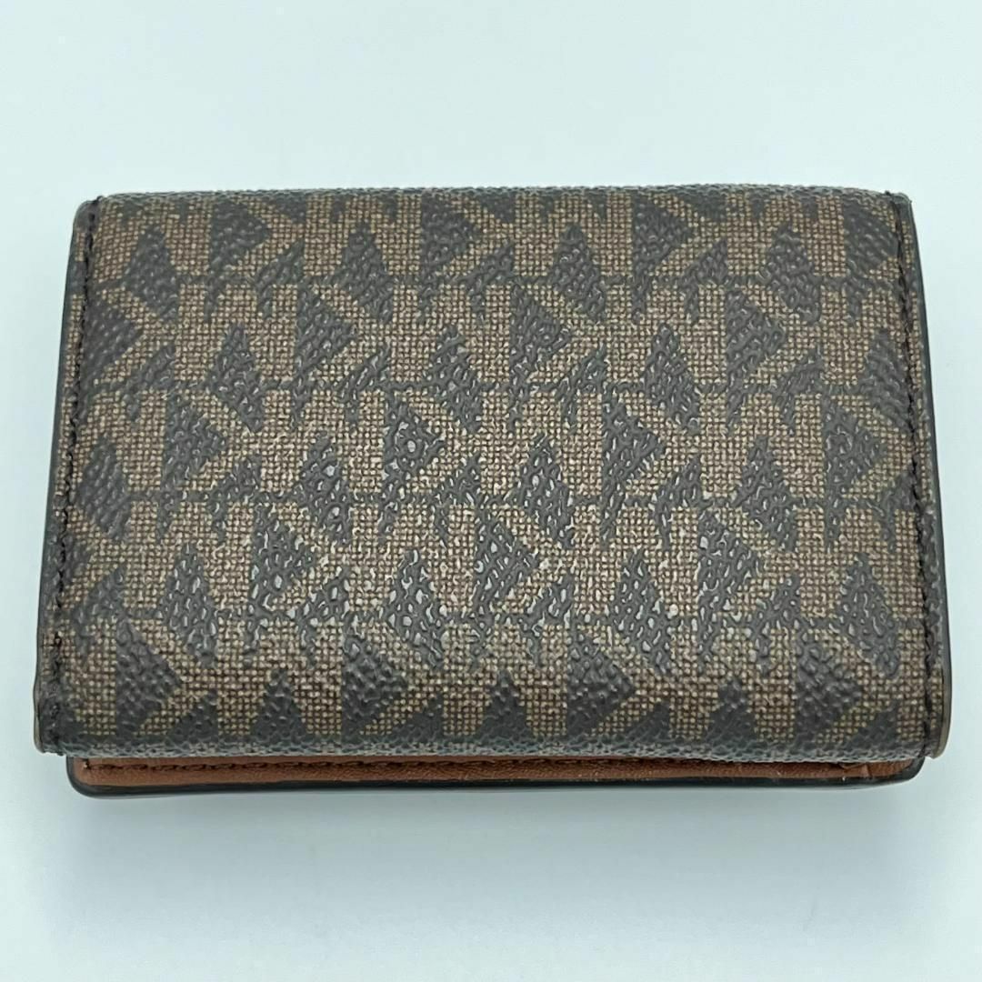 美品】MICHAEL KORS 三つ折り コンパクトウォレットMK ブラウン 美品】MICHAEL KORS 三つ折り コンパクトウォレットMK ブラウン
