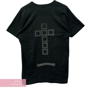 クロムハーツ(Chrome Hearts)のCHROME HEARTS Back CH Plus Cross Tee クロムハーツ バックCHプラスクロスTシャツ 半袖カットソー ホノルル限定 ハワイ ポケT バックプリント ブラック×シルバー サイズL 【240504】【中古-A】【me04】(Tシャツ/カットソー(半袖/袖なし))