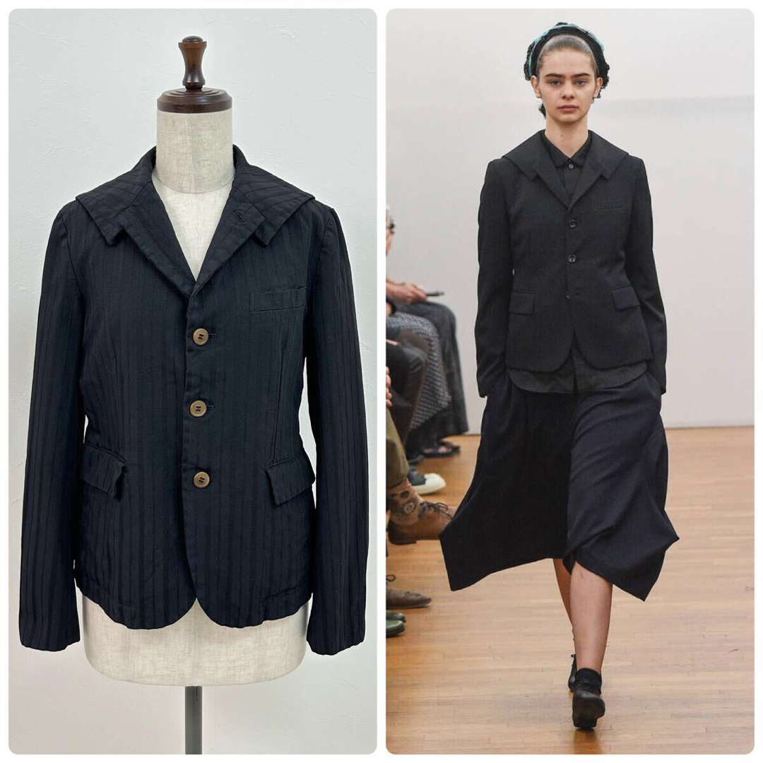 COMME des GARCONS COMME des GARCONS(コムデギャルソンコムデギャルソン)の16ss 2016 コムコム ギャルソン ポリ縮 テーラード ジャケット S レディースのジャケット/アウター(テーラードジャケット)の商品写真