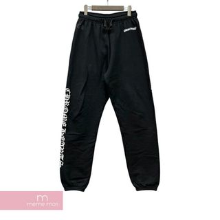 クロムハーツ(Chrome Hearts)のCHROME HEARTS Side Line Logo Sweat Pants クロムハーツ サイドラインロゴスウェットパンツ ロゴプリント 裏起毛 ブラック サイズS【240504】【新古品】【me04】(スラックス/スーツパンツ)