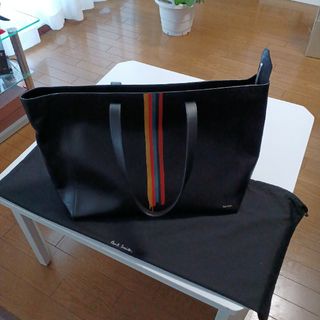 #ポールスミス　トートバック　本皮　ブラック　Paul smith