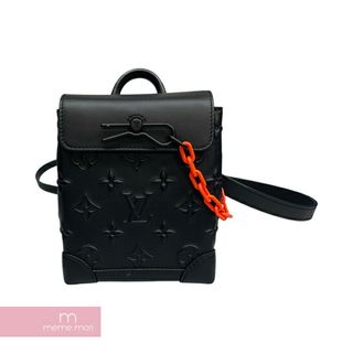 ルイヴィトン(LOUIS VUITTON)の【BIG PRICE OFF】LOUIS VUITTON 2021AW Monogram Steamer XS M58707 ルイヴィトンモノグラムスティーマーXS ショルダーバッグ チェーン モノグラム LVフラワー 総柄 エンボス加工 ブラック 【240504】【中古-A】【me04】(メッセンジャーバッグ)