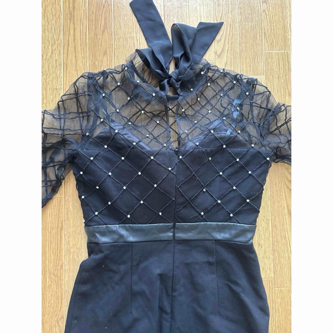 ROBE(ローブ)のローブドフルール　キャバドレス　ブラック レディースのフォーマル/ドレス(ナイトドレス)の商品写真