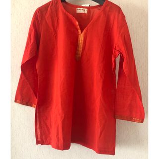 fabindia ショートクルタ(Tシャツ(長袖/七分))