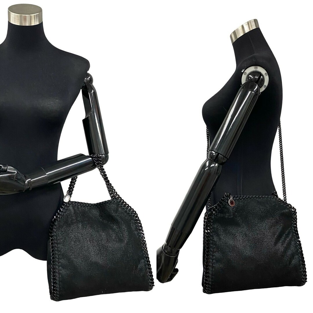 極 美品 保存袋付 Stella McCartney ステラマッカートニー ファラベラ レザー チェーン 2way ハンドバッグ ショルダーバッグ 黒 77279 極 美品 保存袋付 Stella McCartney ステラマッカートニー ファラベラ レザー チェーン 2way ハンドバッグ ショルダーバッグ 黒 77279