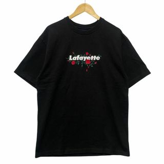 ラファイエット(Lafayette)のLAFAYETTE ラファイエット ロゴ 刺繍入り 半袖Ｔシャツ ブラック サイズXL 正規品 / B5250(Tシャツ/カットソー(半袖/袖なし))