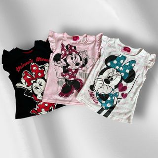 ディズニー(Disney)のディズニー　女の子　120  まとめ売り　夏　Tシャツ　ノースリーブ　ミニー(Tシャツ/カットソー)