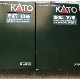カトー(KATO`)のKATO 10-879＋10-880　10系寝台急行 「津軽」セット(鉄道模型)