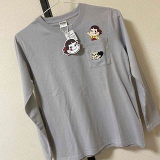 フジヤ(不二家)のペコちゃん　フジヤ　ロンT 長袖　ロング　Tシャツ　刺繍　トップス(Tシャツ(長袖/七分))