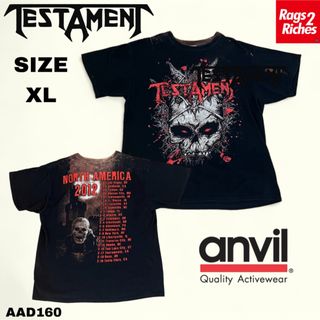 ミュージックティー(MUSIC TEE)のTESTAMENT NORTH AMERICA 2012 ツアー 両面 Tシャツ(Tシャツ/カットソー(半袖/袖なし))