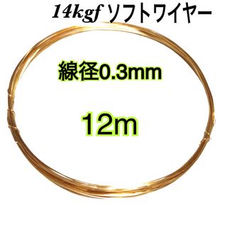 【12m】線径0.3mm 14kgf ソフトワイヤー　ハンドメイド　まとめ売り　(各種パーツ)