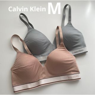 Calvin Klein - 新品　カルバンクライン　Mサイズ　2枚セット　ノンワイヤーブラ