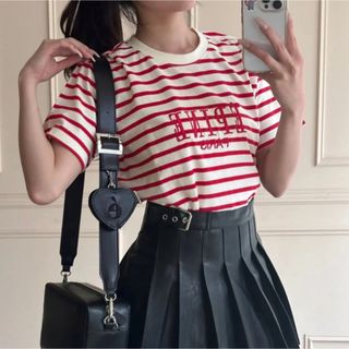 エピヌ(épine)のエピヌ ÉPINE PARIS tee border ロゴT(Tシャツ(半袖/袖なし))