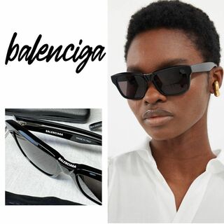 Balenciaga - バレンシアガ  スクエア サングラス ブラック BB0346S