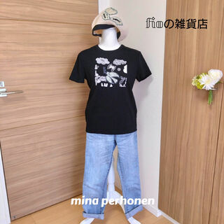 mina perhonen - 【ミナペルホネン】新品Tシャツにミナの世界観をパッチ Tシャツ　ハンドメイド