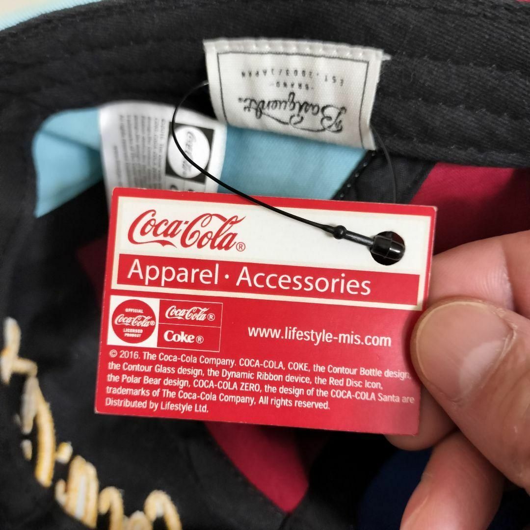 【新品】Coca Cola コカコーラ 5パネル キャップ クレイジーカラー メンズの帽子(キャップ)の商品写真