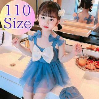 子供 水着 女の子 女の子用 ワンピース 110cm 可愛い フリル キッズ服(水着)