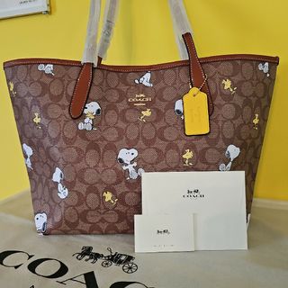 コーチ(COACH)のコーチ スヌーピー トートバッグ COACH ウッドストック 可愛い 新品 人気(トートバッグ)