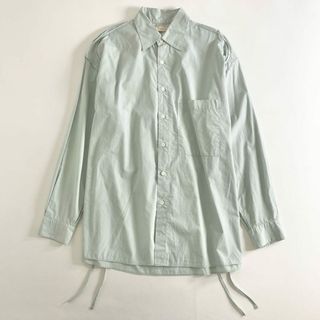 YOKE - 63e5 YOKE ヨーク Graphpaper グラフペーパー 22AW PIPING SHIRT パイピングシャツ 長袖シャツ YK22AW0392SH-GP 2 ブルー グリーン系 コットン