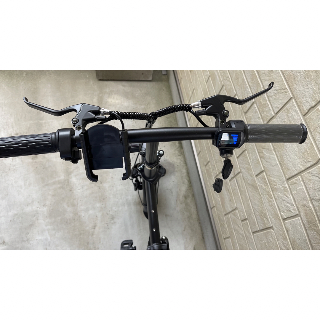 フル電動自転車　48V/10ah アクセル付　カゴ付　ひねちゃ　モペット 自動車/バイクの自動車(車体)の商品写真