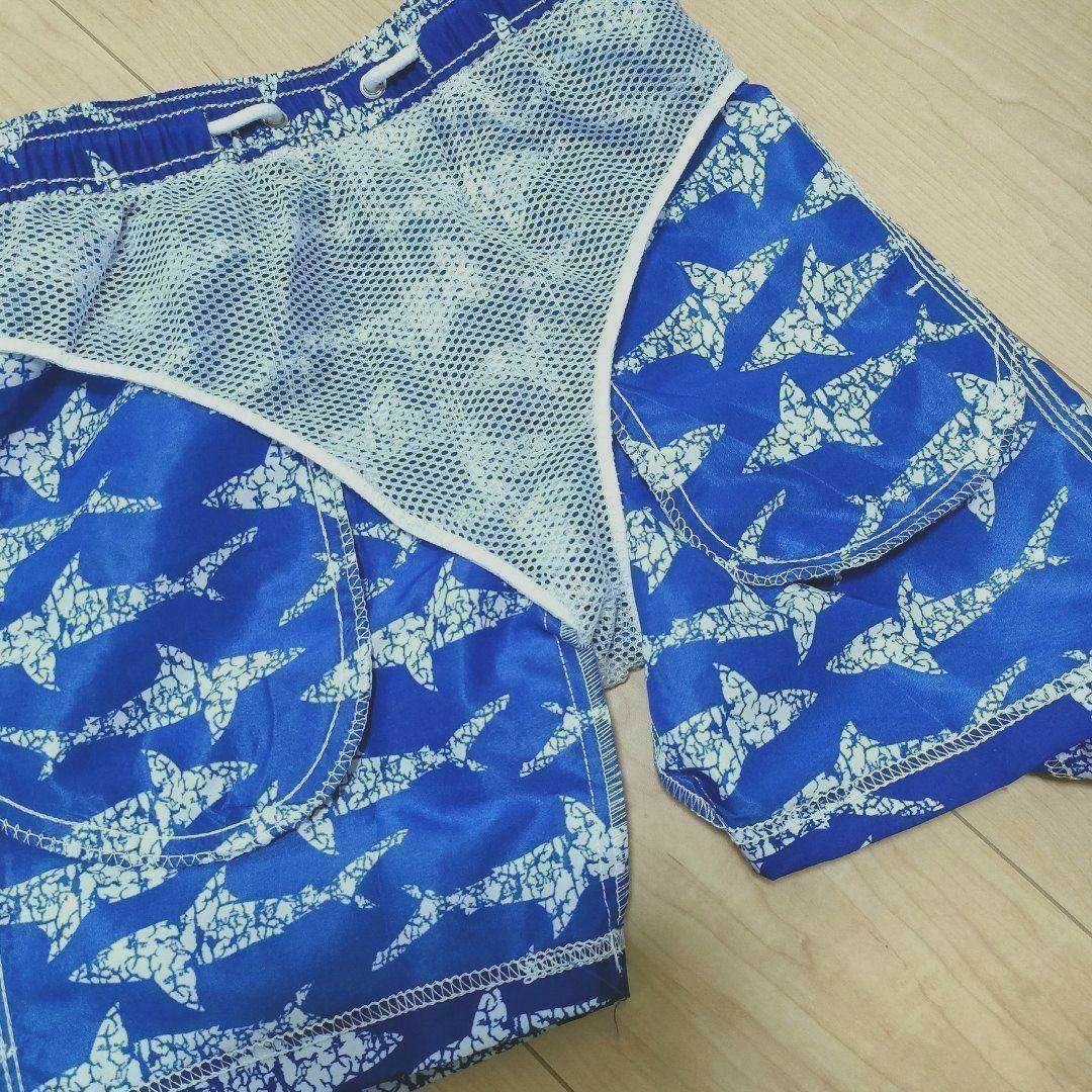 ★sale★サメ柄 水着 120・110サーフパンツ 男の子 キッズ 海パン キッズ/ベビー/マタニティのキッズ服男の子用(90cm~)(水着)の商品写真