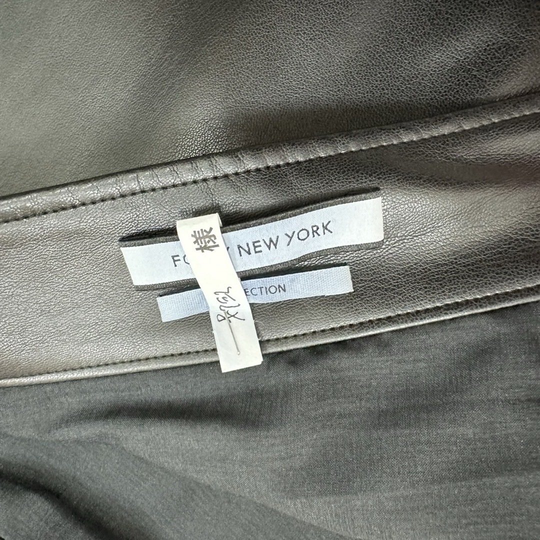 FOXEY NEW YORK COLLECTION】レザー オリンピアスカート ひざ丈 FOXEY NEW YORK COLLECTION】レザー オリンピアスカート ひざ丈