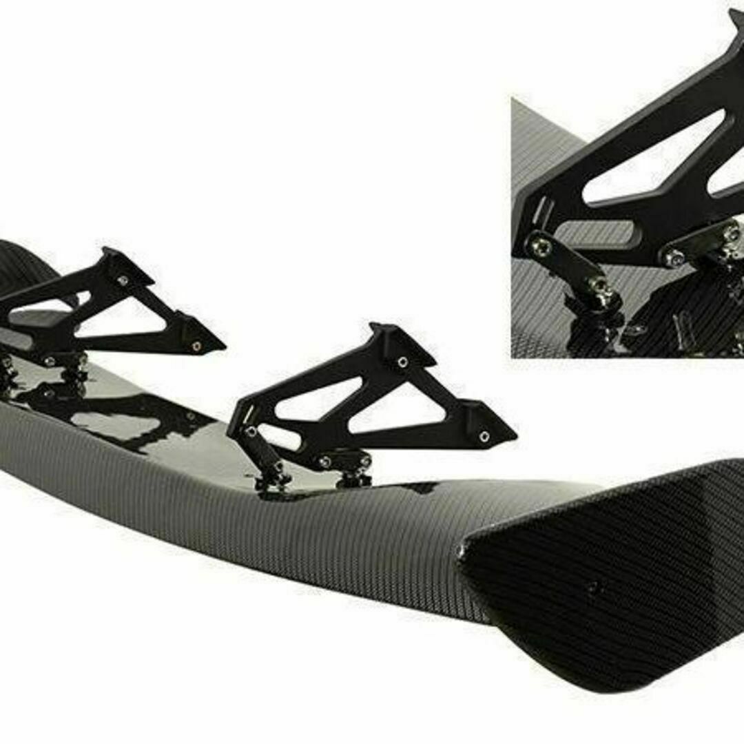 ブラック色 汎用 軽量 3D GTウィング リアスポイラー ABS製 エアロ 自動車/バイクの自動車(車外アクセサリ)の商品写真
