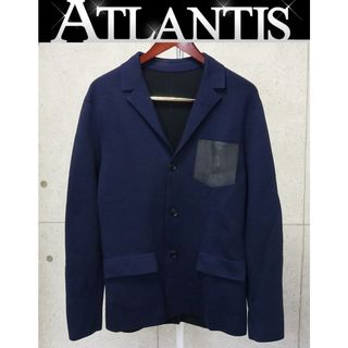 ベルルッティ(Berluti)のBerluti 銀座店 ベルルッティ レザー ポケット ウール ジャケット メンズ size:M 紺 91554(その他)