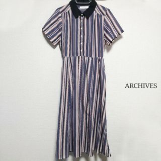 アルシーヴ(archives)の半袖 シャツ ワンピース ARCHIVES(ロングワンピース/マキシワンピース)